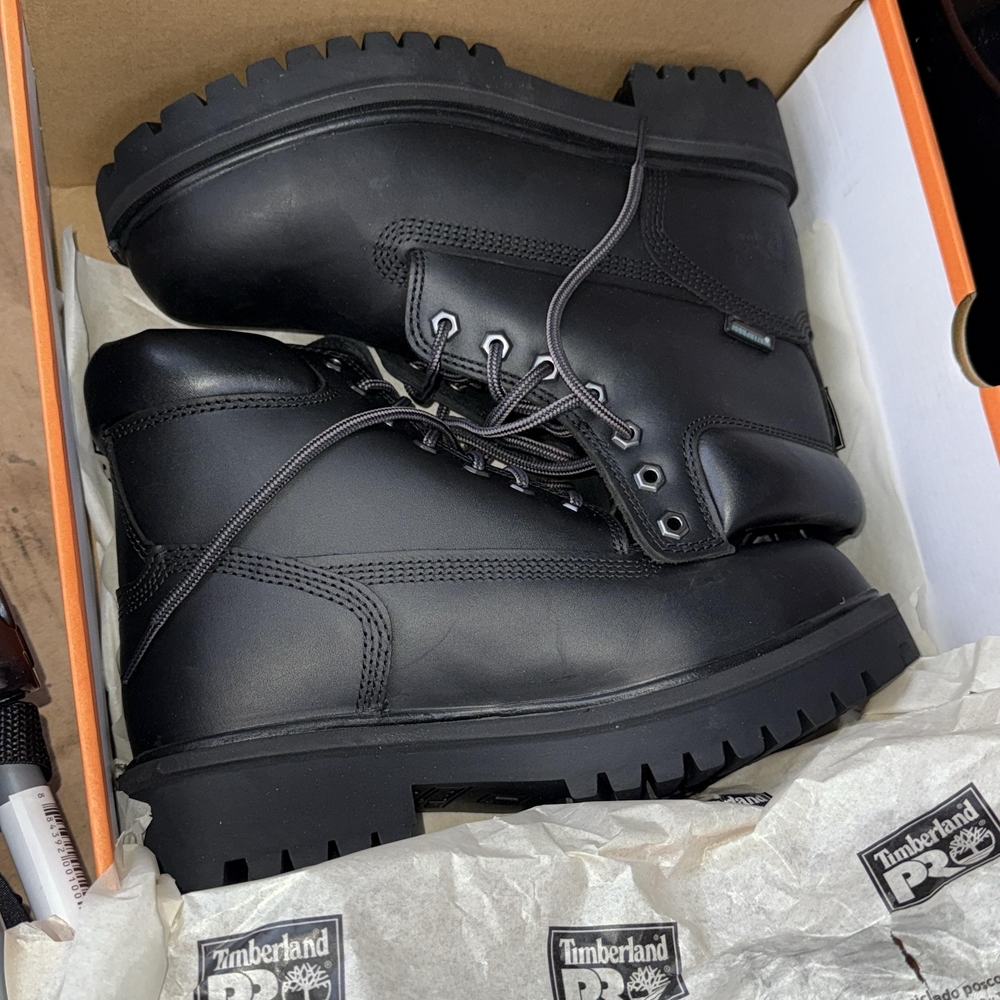 Timberland PRO Men's Black Leather Boots
